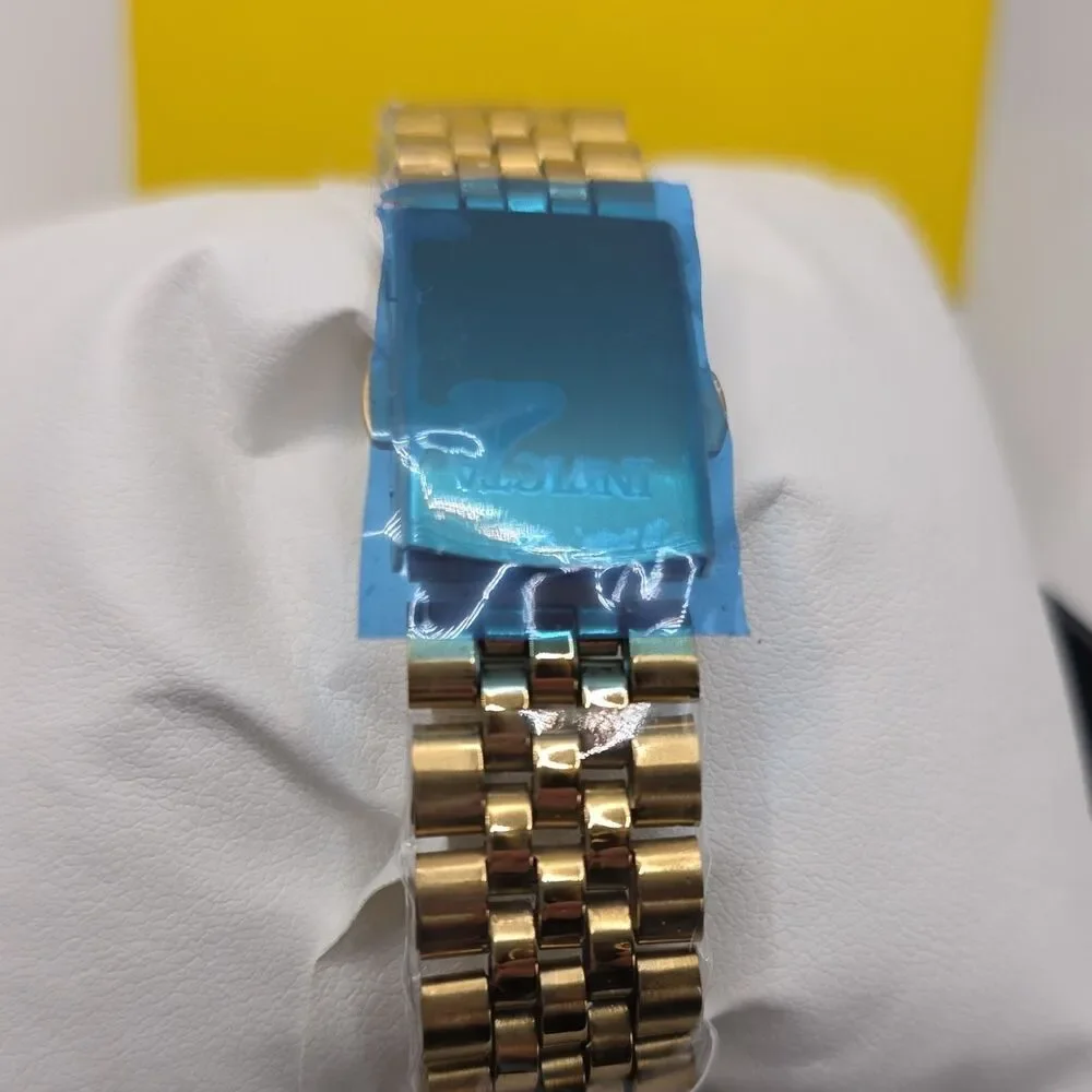 Invicta Quartz Wristwatch 40mm Gold-Tone Stainless Bracelet, Fluted Bezel,69167